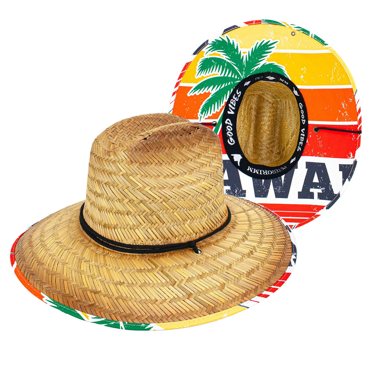 Hawaii Straw Lifeguard Hat Doba Default